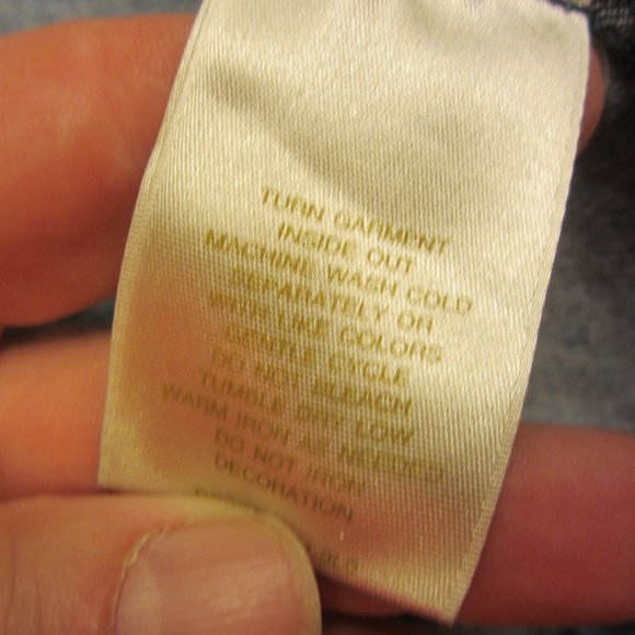 BOBBIE BROOKS DENIM W/FLORAL EMBROIDERED JACKET, SIZE SMALL - Picture 9 of 10